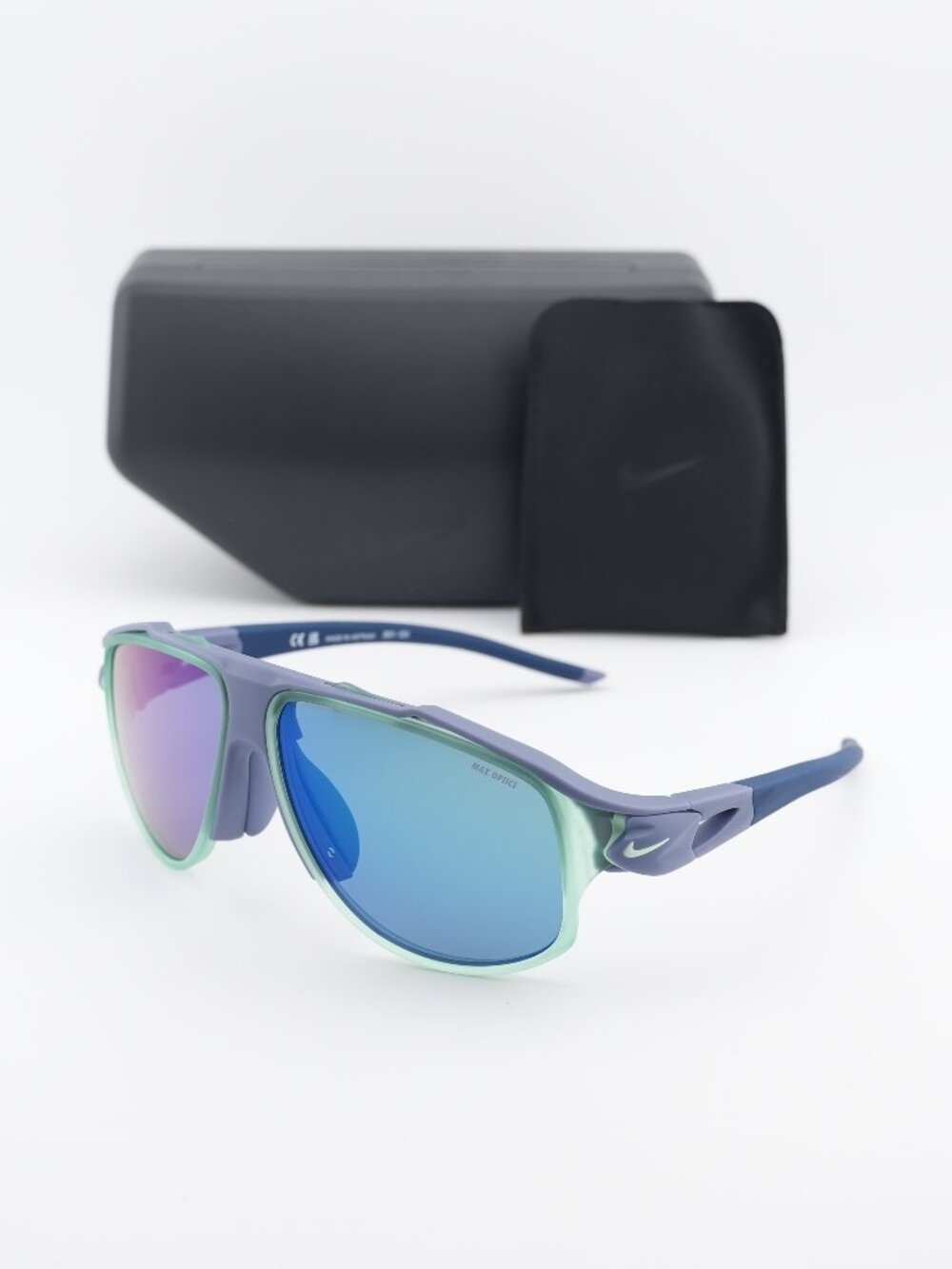 NIKE FLYFREE INFINITY IO0099X 499 Shield Sunglasses - Matte World Indigo